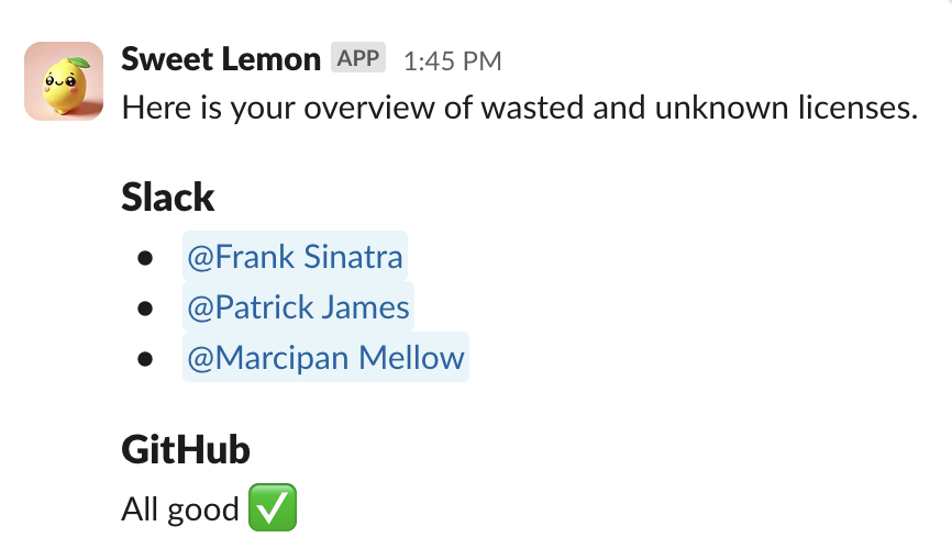 Sweet Lemon License Management